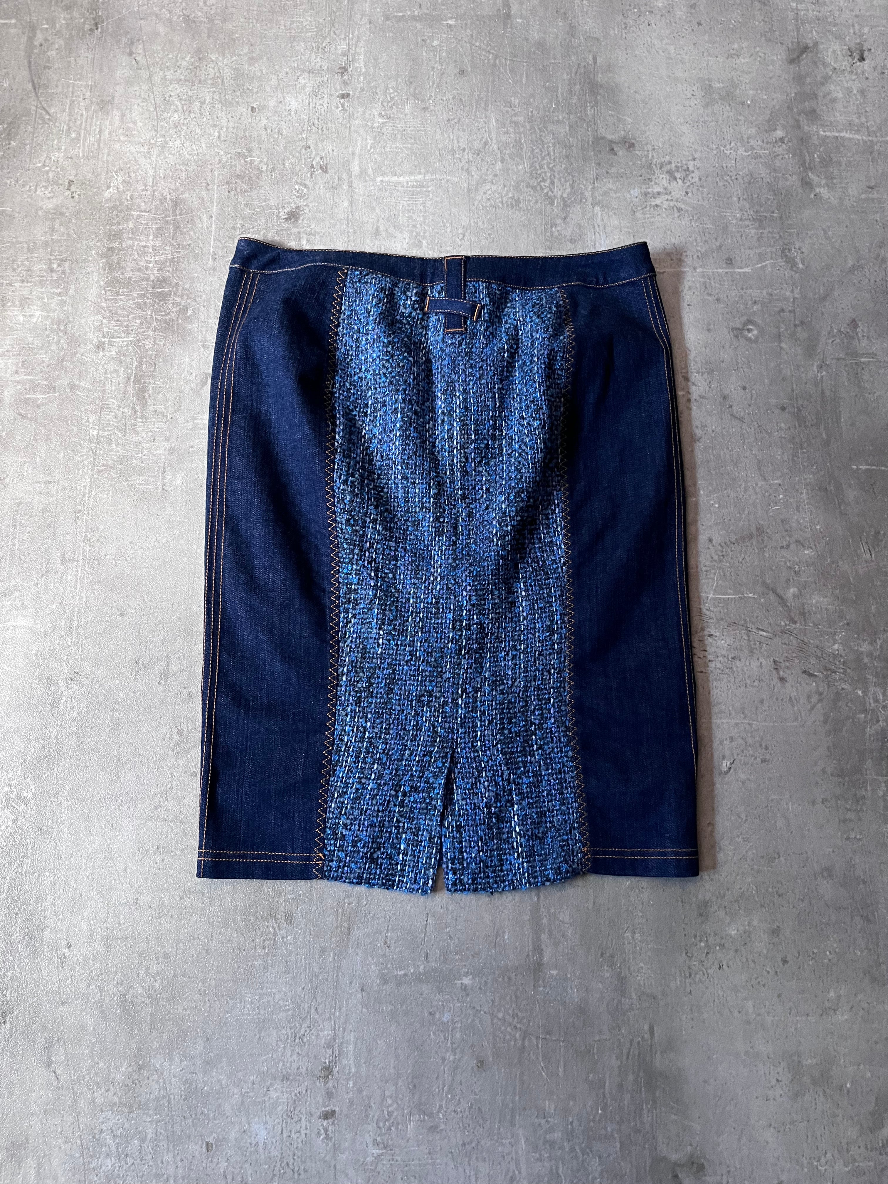 Dolce & Gabbana Wool Jeans Skirt Navy Women - XL