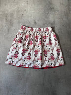 Undercover Jun Takahashi Greyhound Fox Print Reversible Skirt Red White Women - M