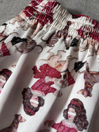 Undercover Jun Takahashi Greyhound Fox Print Reversible Skirt Red White Women - M