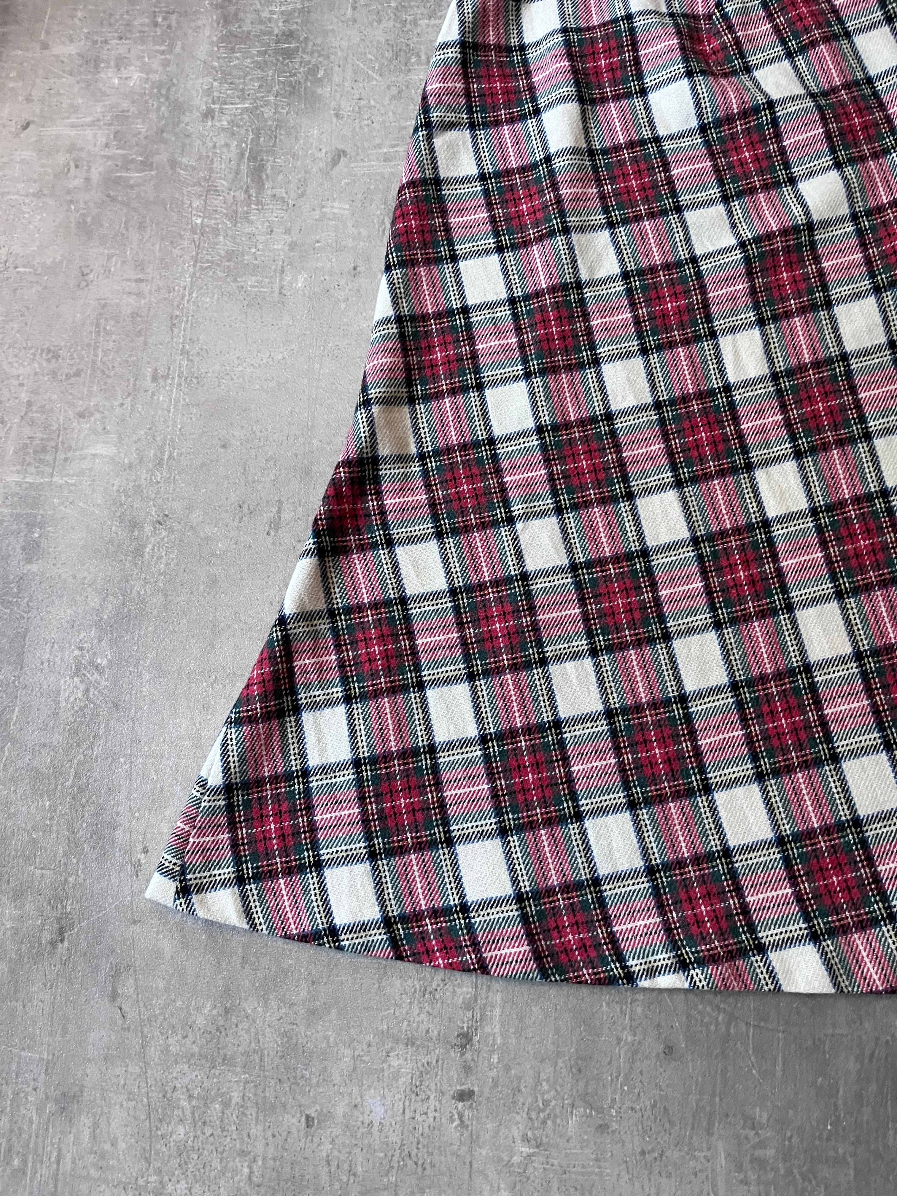 Yohji Yamamoto Y's Wool Checkered Skirt Multicolor Women - L