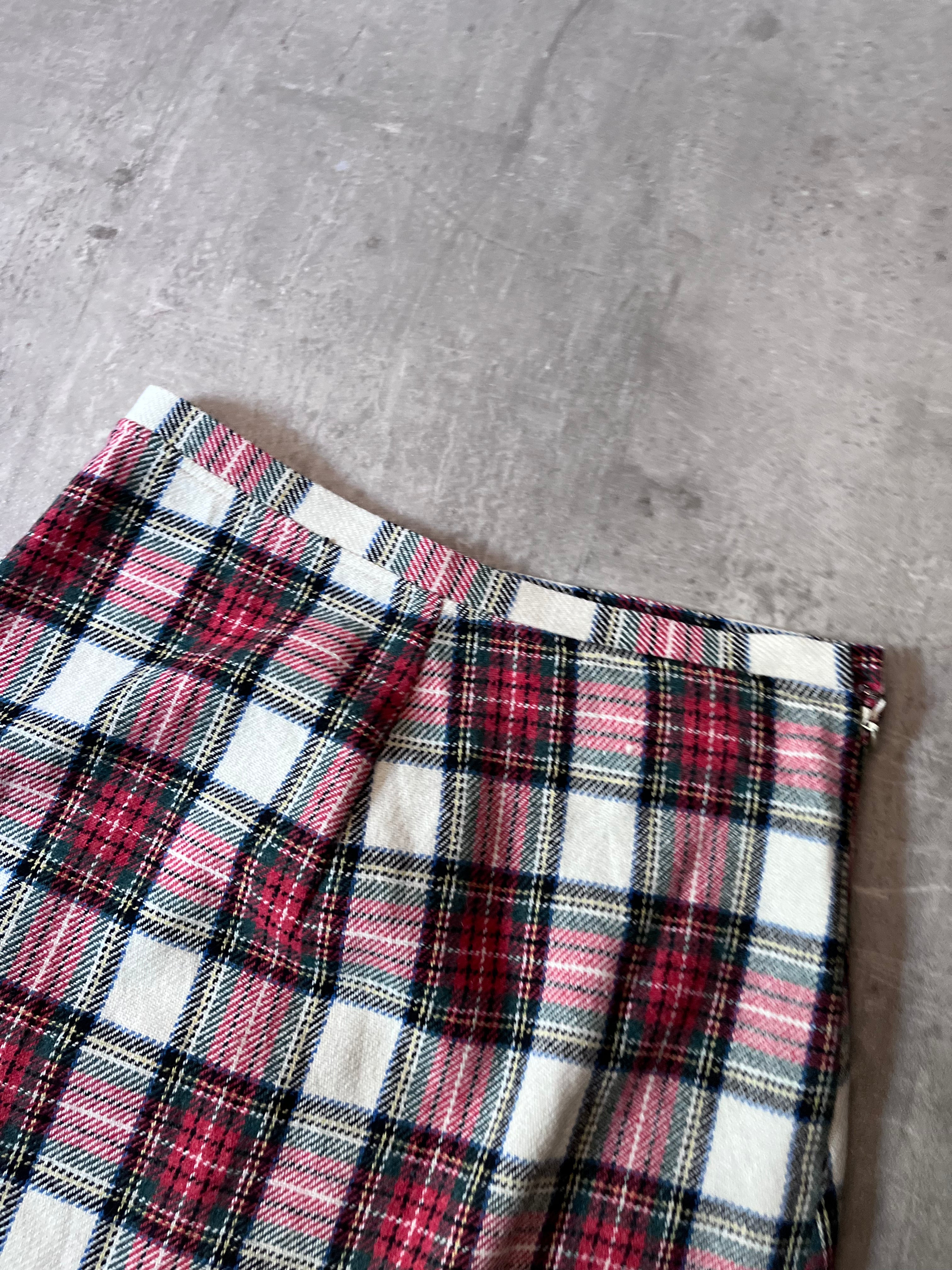 Yohji Yamamoto Y's Wool Checkered Skirt Multicolor Women - L