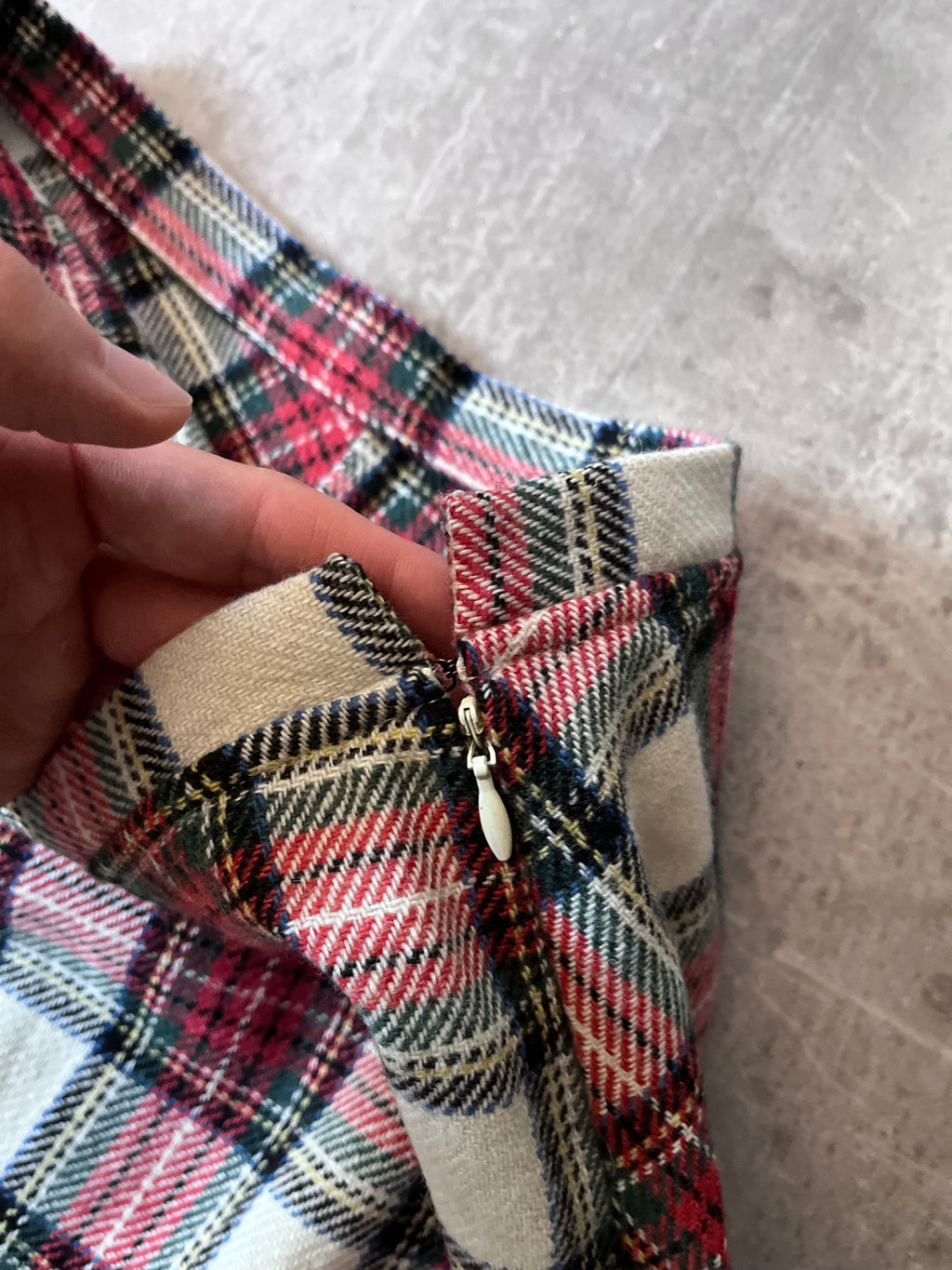Yohji Yamamoto Y's Wool Checkered Skirt Multicolor Women - L