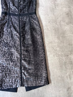 Dolce & Gabbana Animal Print Silk Dress Black Grey Women - M