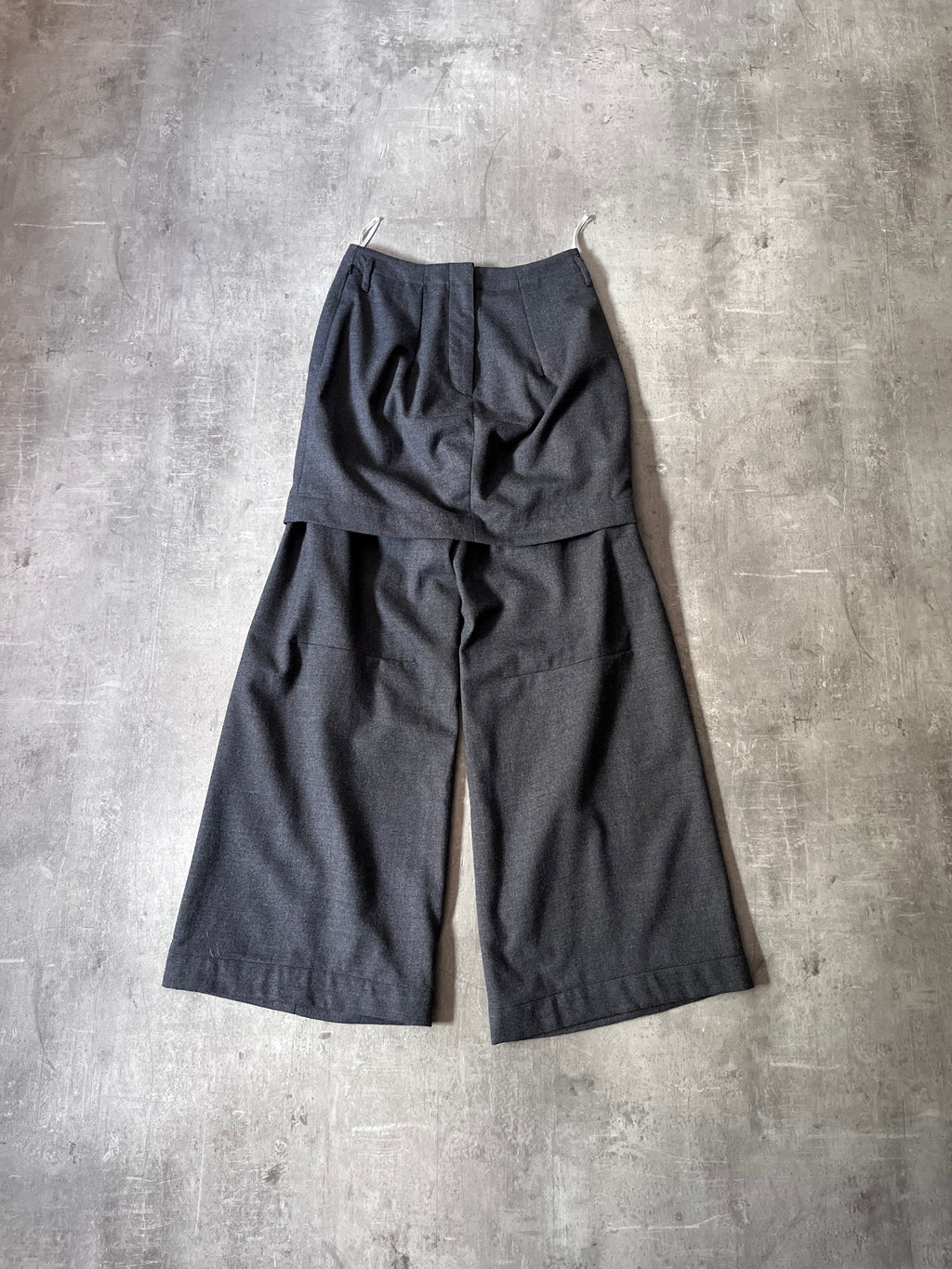 2006 Maison Margiela x H&M Wool Skirt-Pants Grey Women - M