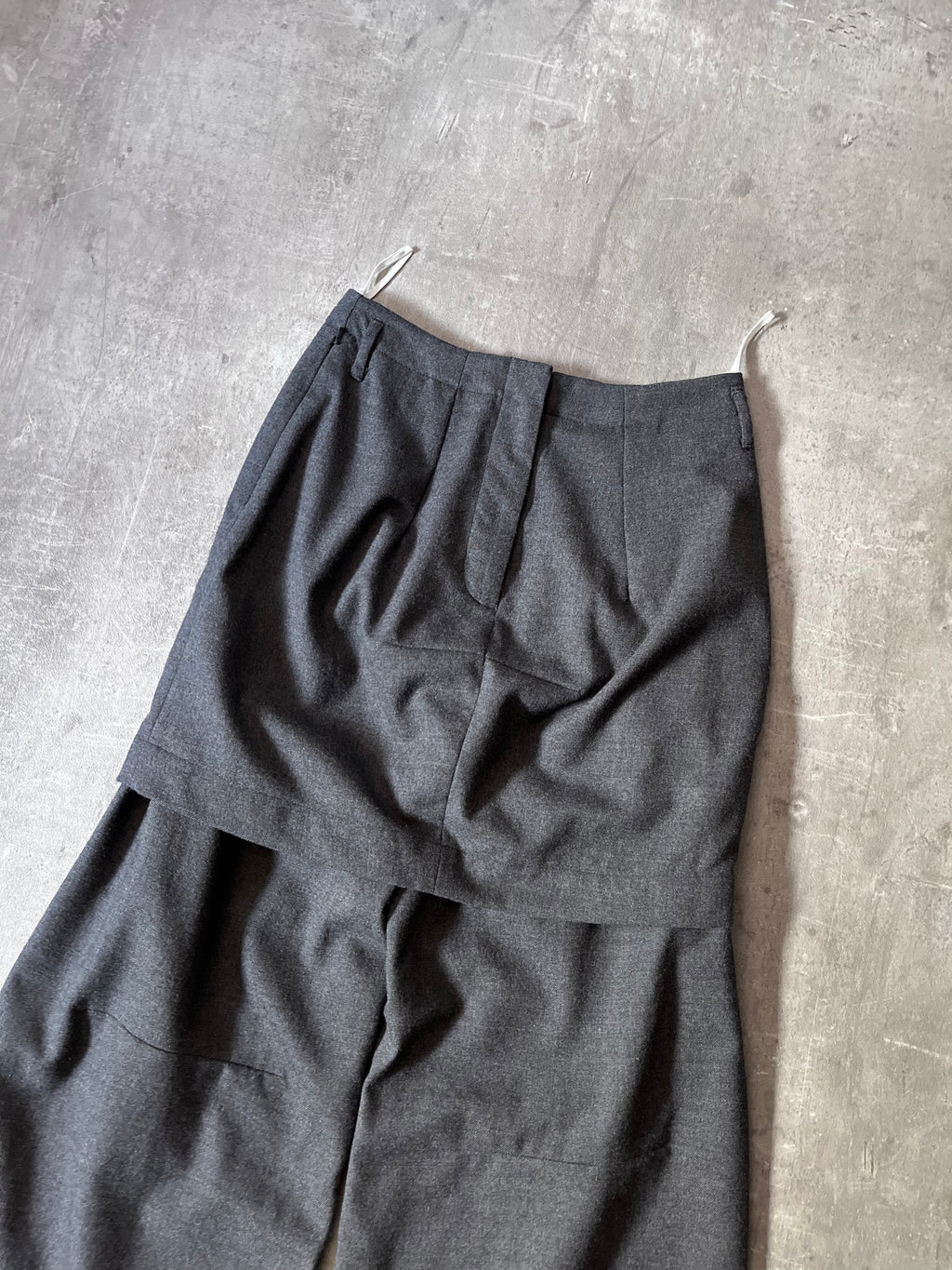 2006 Maison Margiela x H&M Wool Skirt-Pants Grey Women - M
