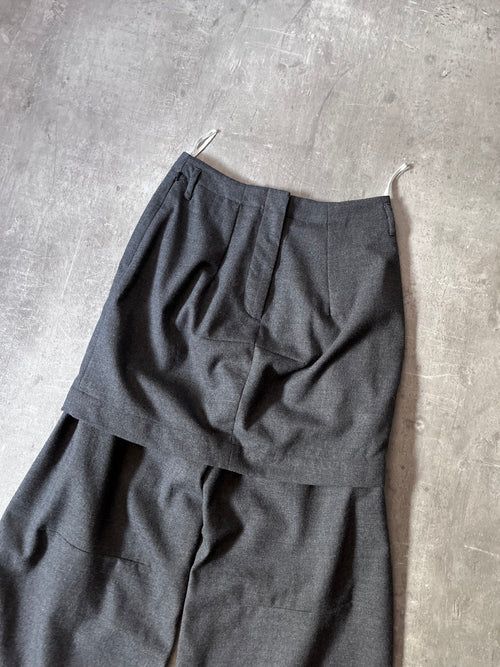 2006 Maison Margiela x H&M Wool Skirt-Pants Grey Women - M