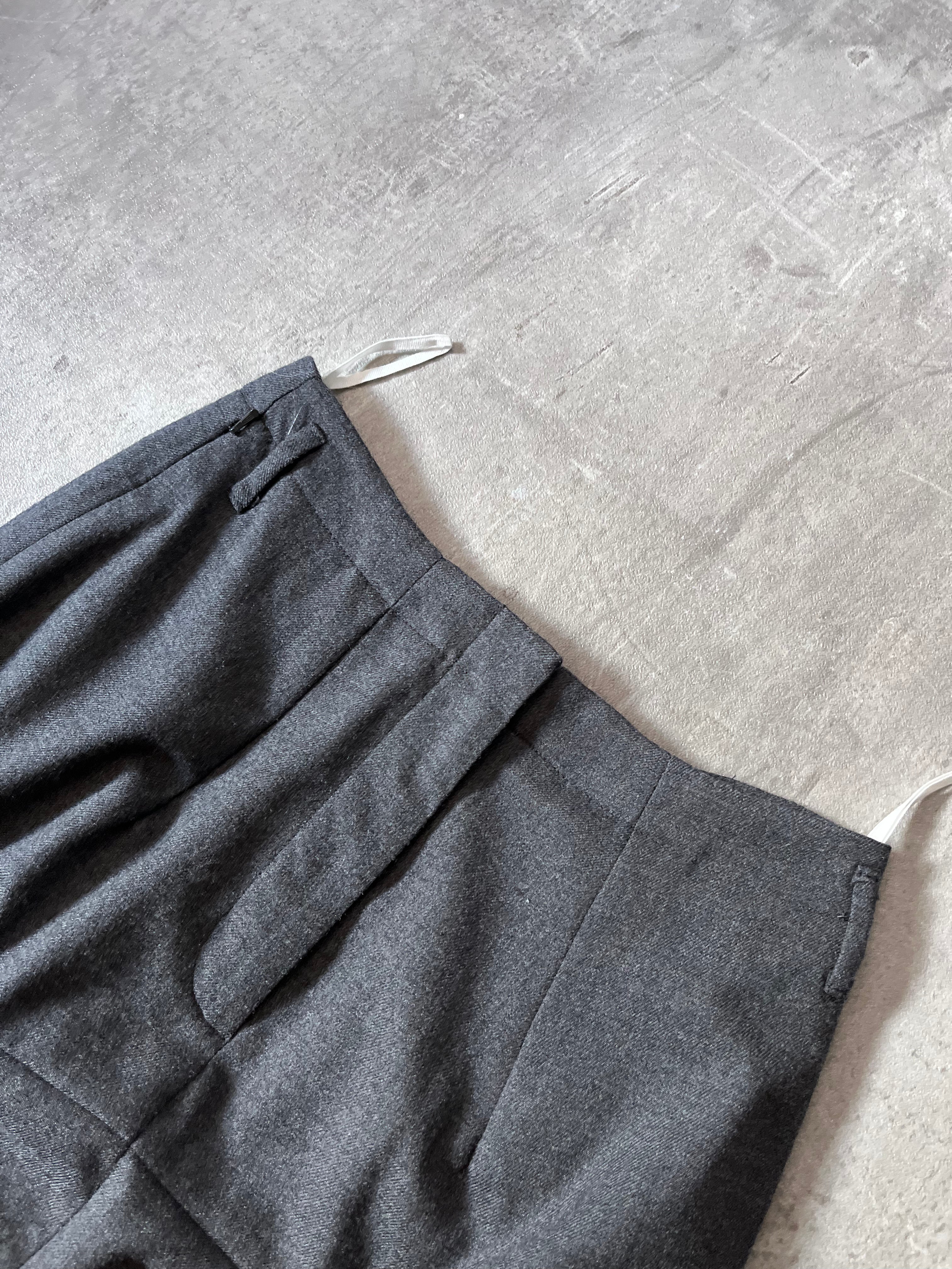 2006 Maison Margiela x H&M Wool Skirt-Pants Grey Women - M