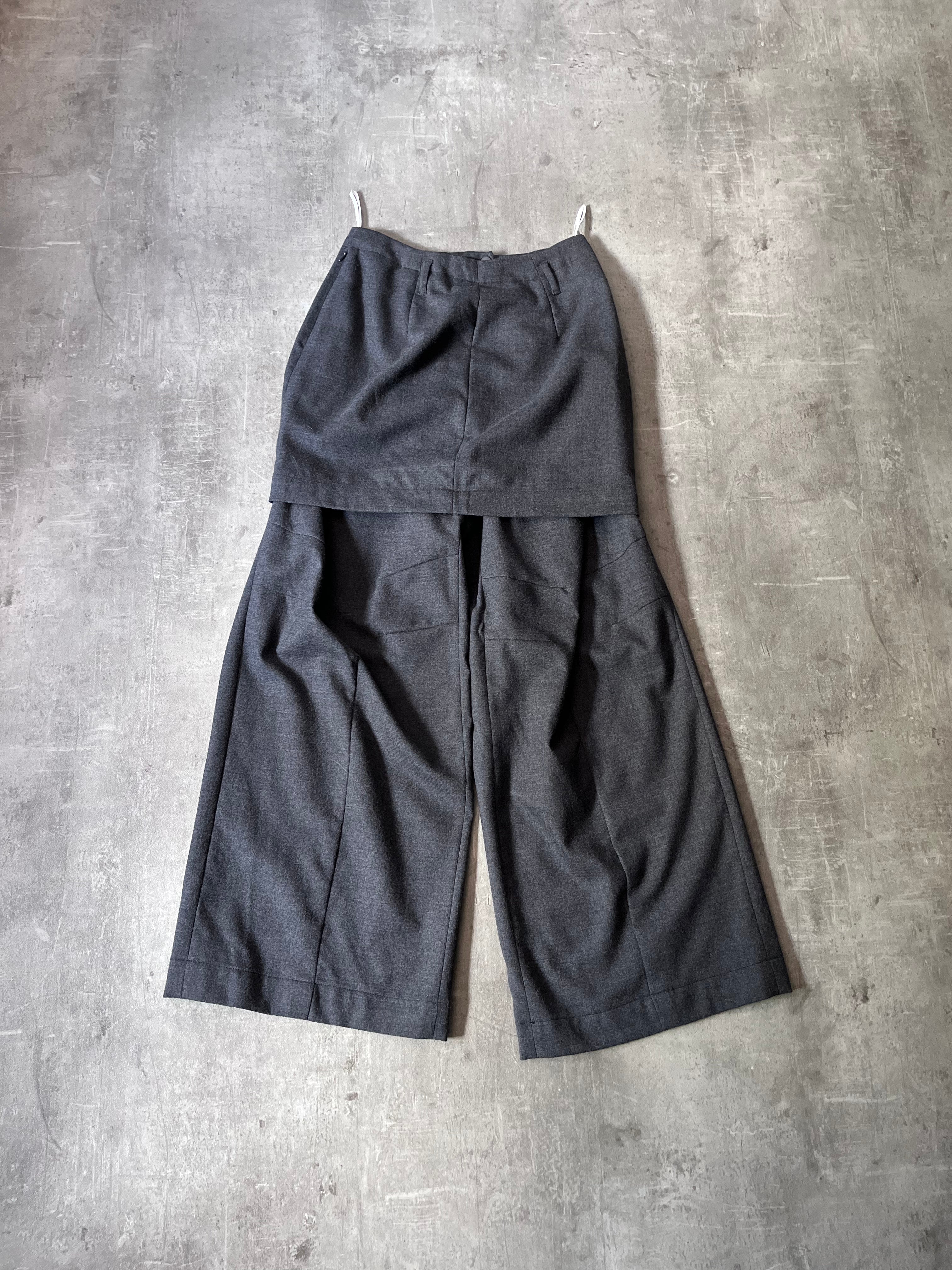 2006 Maison Margiela x H&M Wool Skirt-Pants Grey Women - M