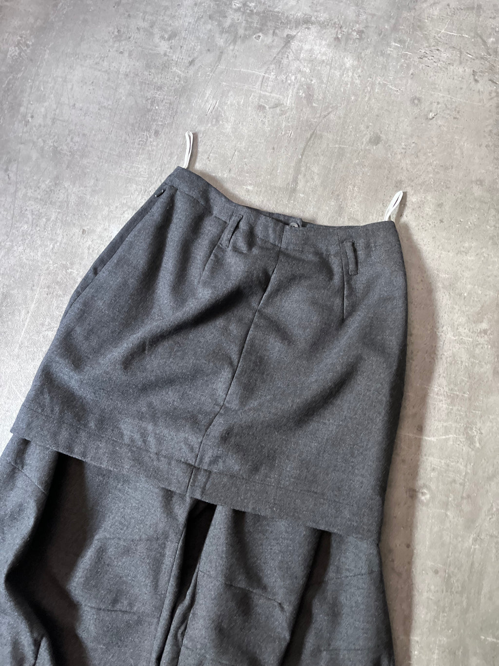 2006 Maison Margiela x H&M Wool Skirt-Pants Grey Women - M