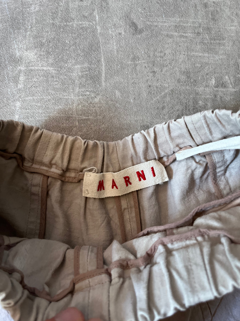 Marni Linen Short Pants Pink Women - M