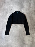 Jean Paul Gaultier Vintage Shiny Wool Sweater Black Women -XS