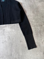 Jean Paul Gaultier Vintage Shiny Wool Sweater Black Women -XS