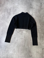 Jean Paul Gaultier Vintage Shiny Wool Sweater Black Women -XS