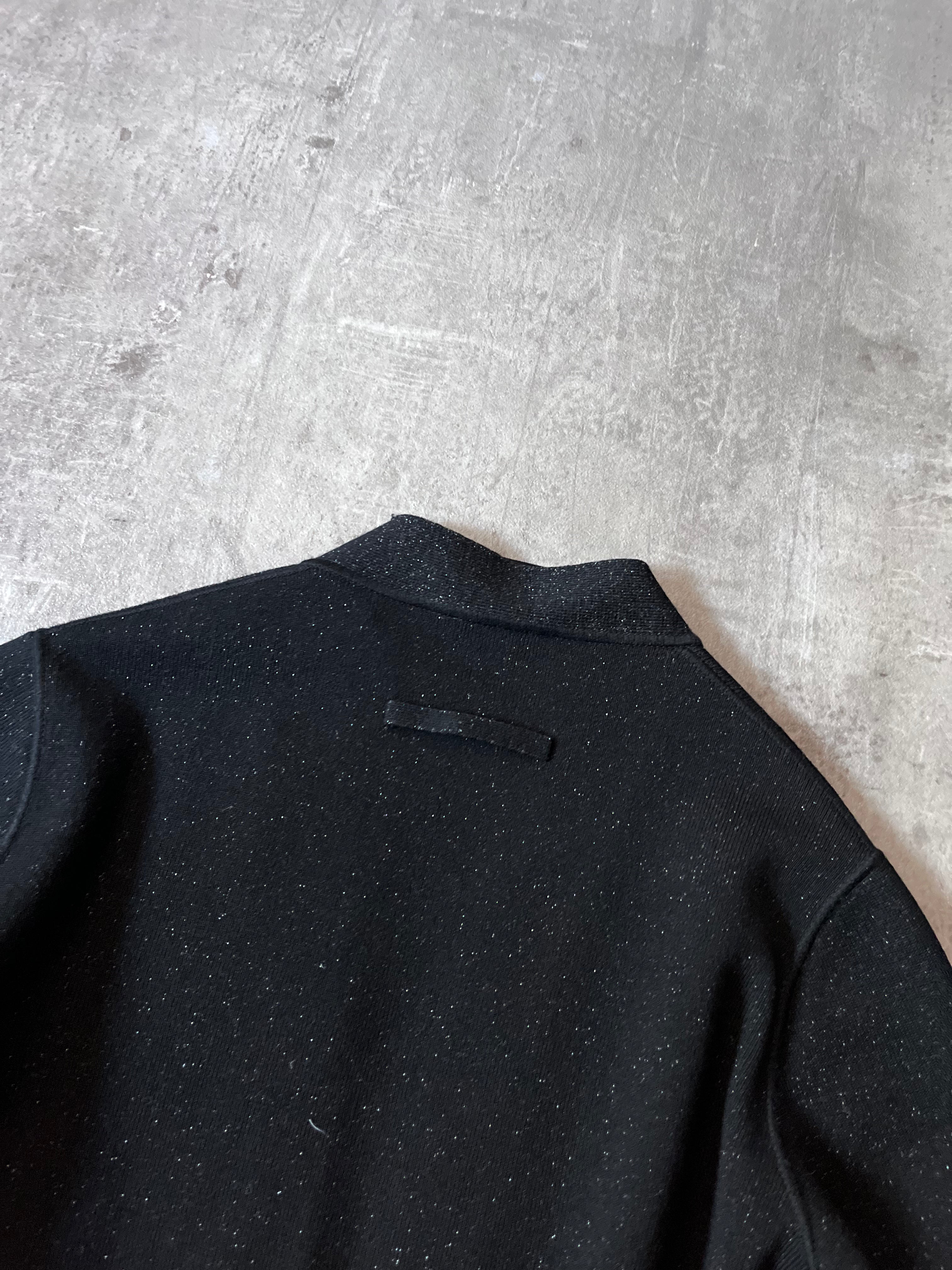 Jean Paul Gaultier Vintage Shiny Wool Sweater Black Women -XS