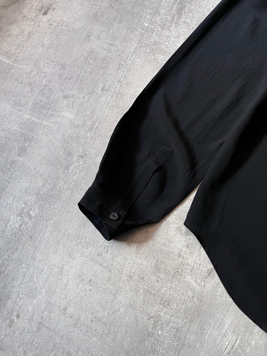Gucci Double Collar Silk Shirt Black Women - M