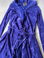 Jean Paul Gaultier Vintage Mesh Dress Purple Navy Women - M