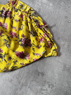 90s Jean Paul Gaultier Silk Floral Print Set of Two Tops Yellow Women - S