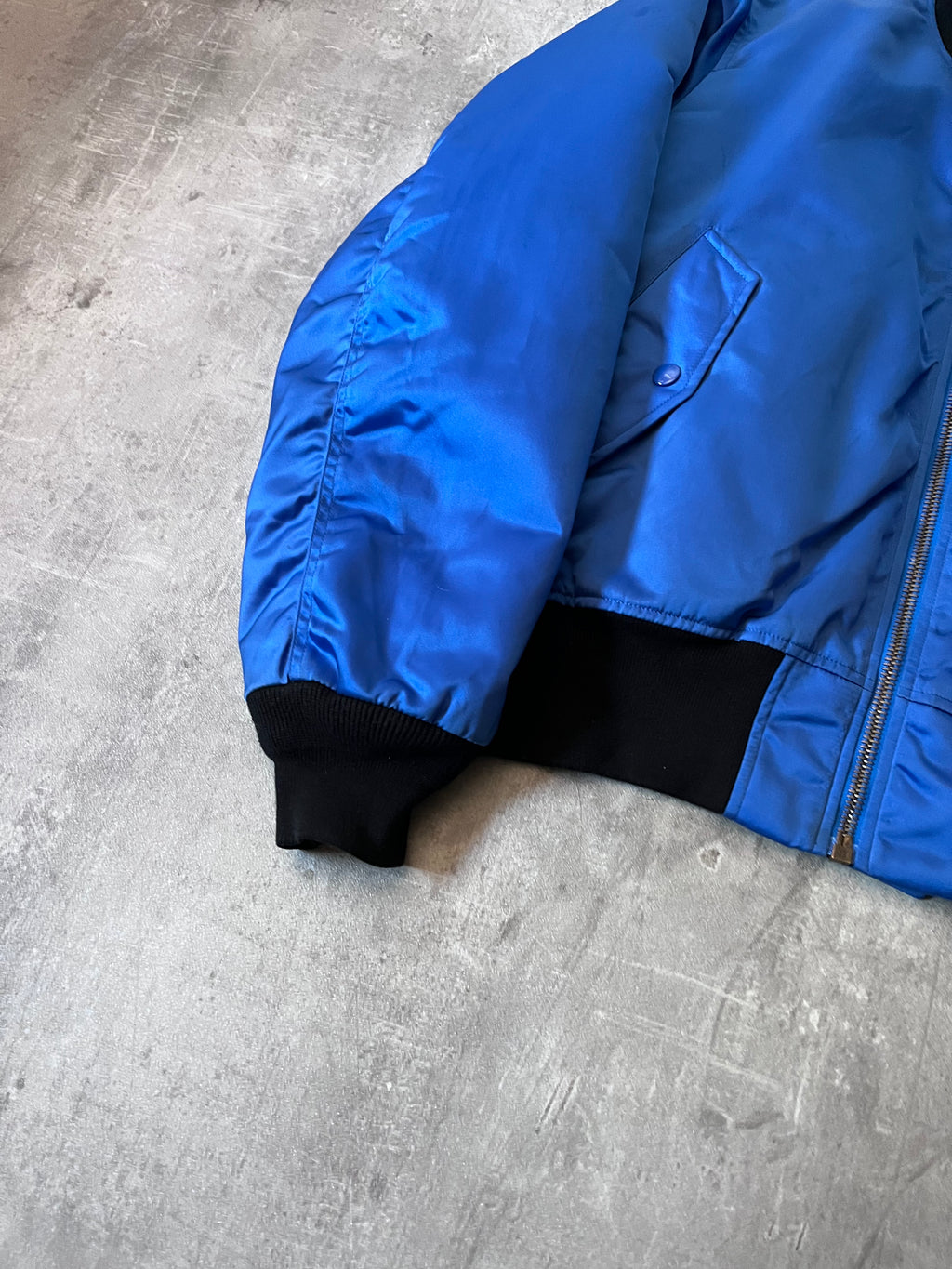 Balenciaga "Political Campaign" Nylon Bomber Jacket Blue Men - S