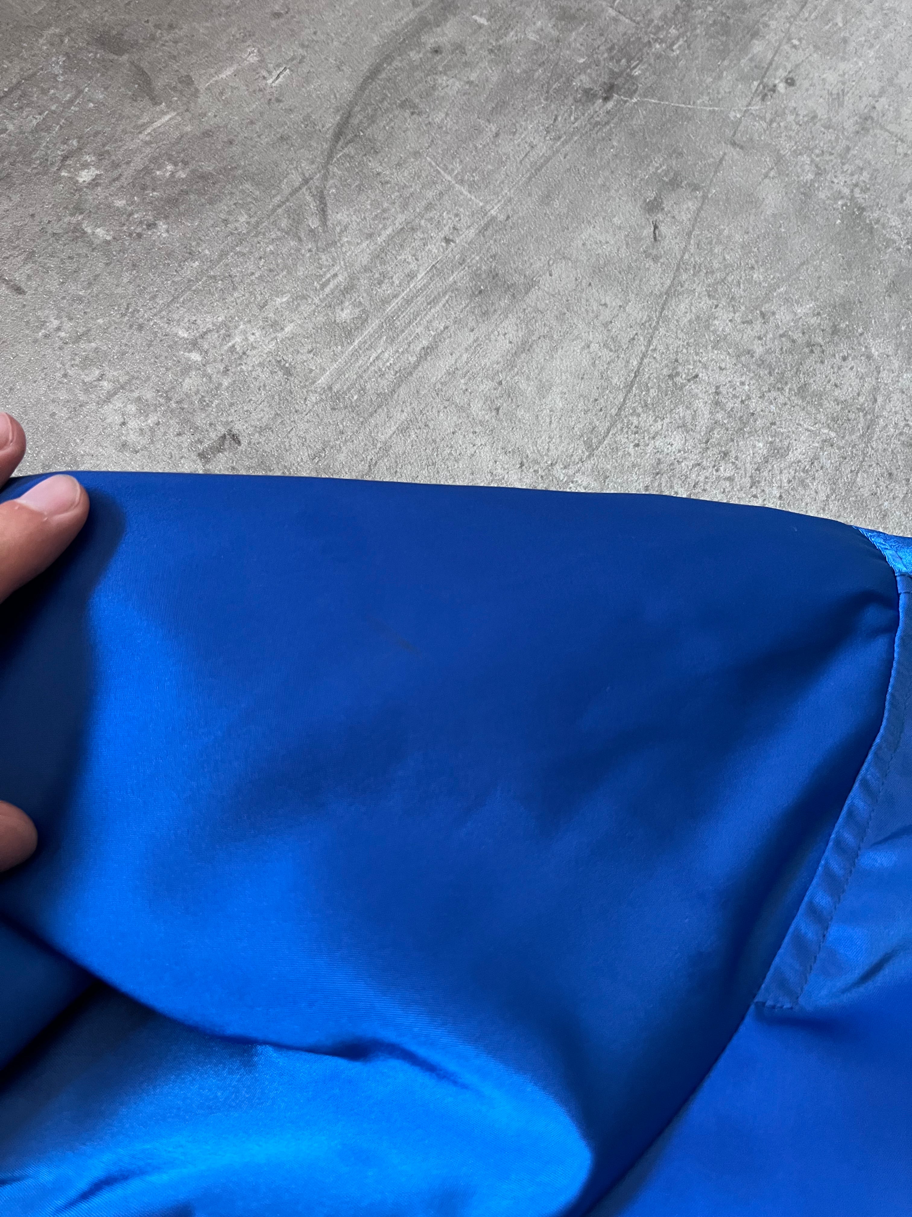 Balenciaga "Political Campaign" Nylon Bomber Jacket Blue Men - S