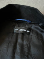 Balenciaga "Political Campaign" Nylon Bomber Jacket Blue Men - S