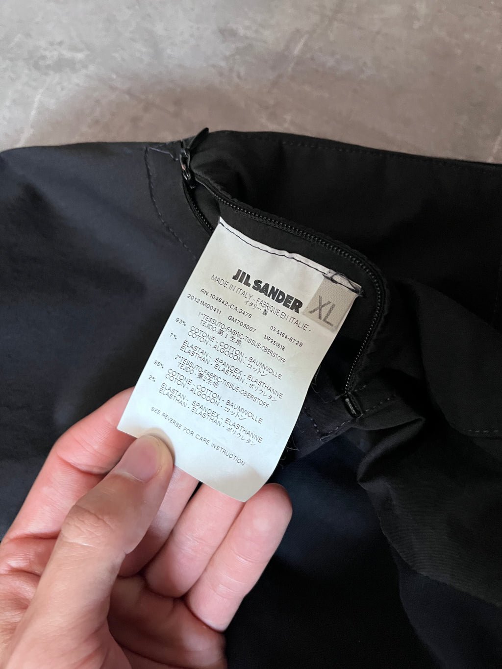 Jil Sander by Raf Simons Cotton Light Jacket Black Men - XL