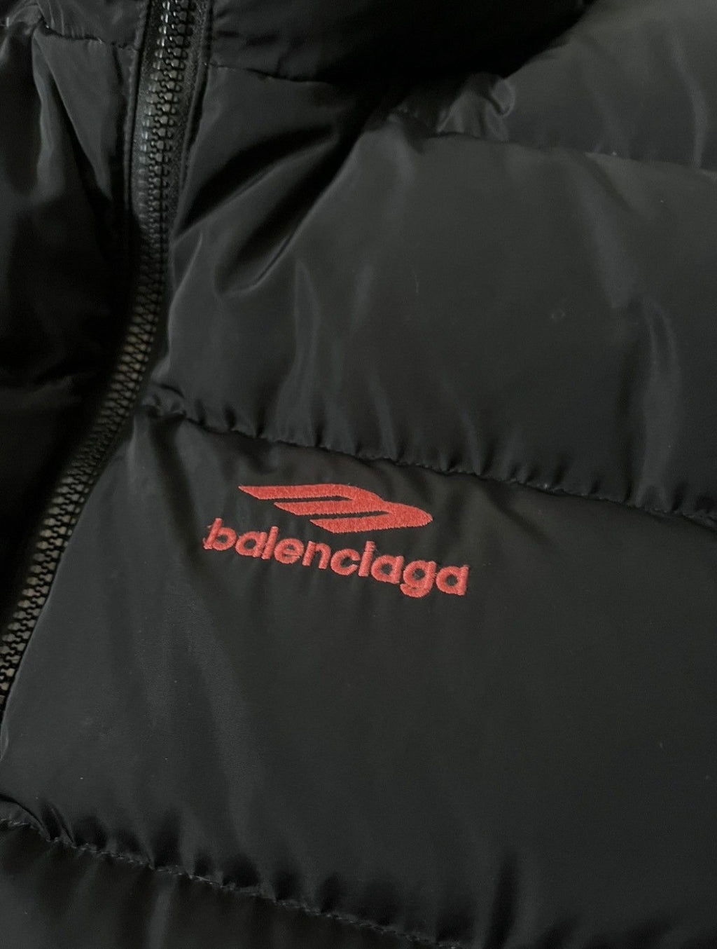S/S 2024 Balenciaga Reversible Bomber Puffer Jacket  Black Red Men - L