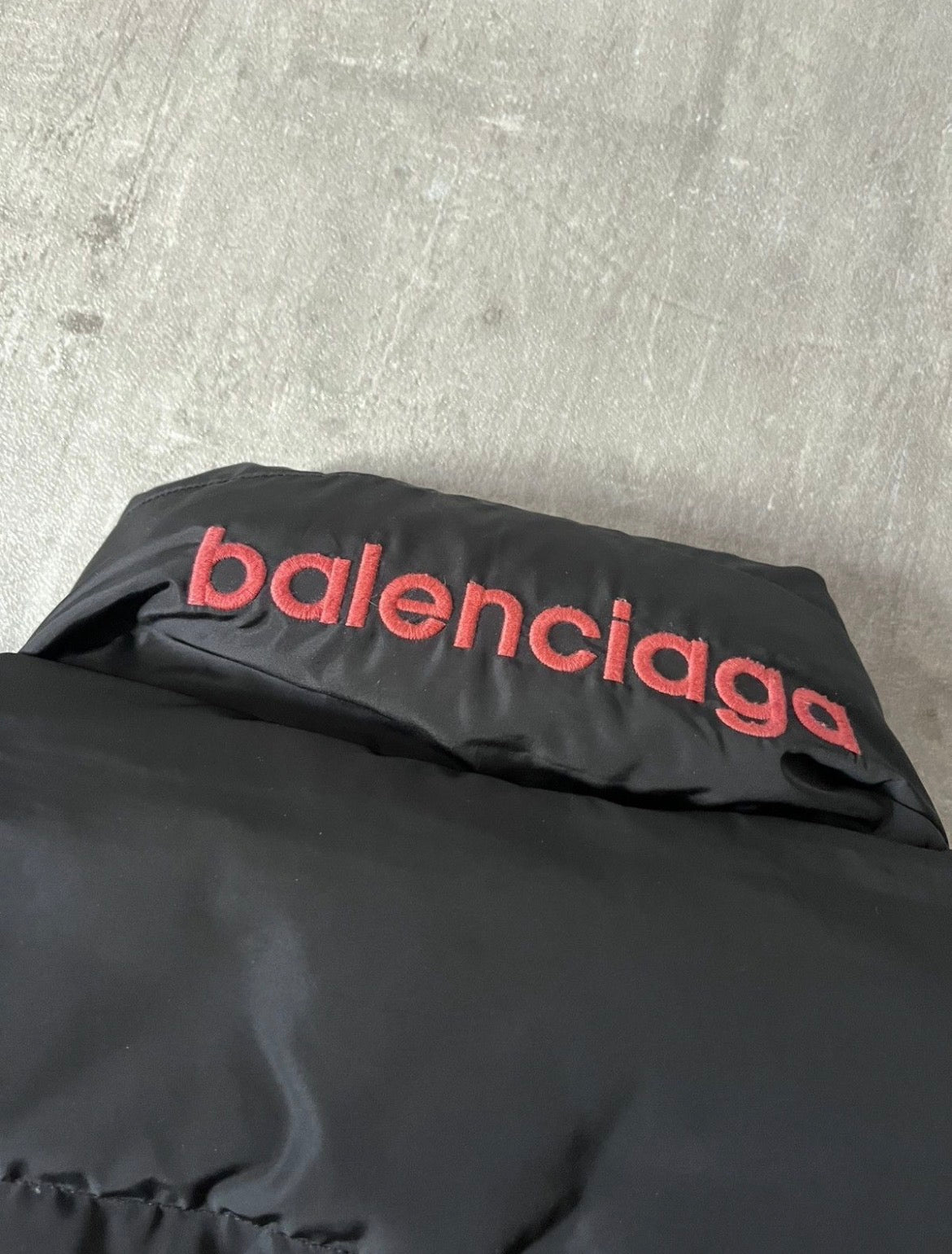 S/S 2024 Balenciaga Reversible Bomber Puffer Jacket  Black Red Men - L