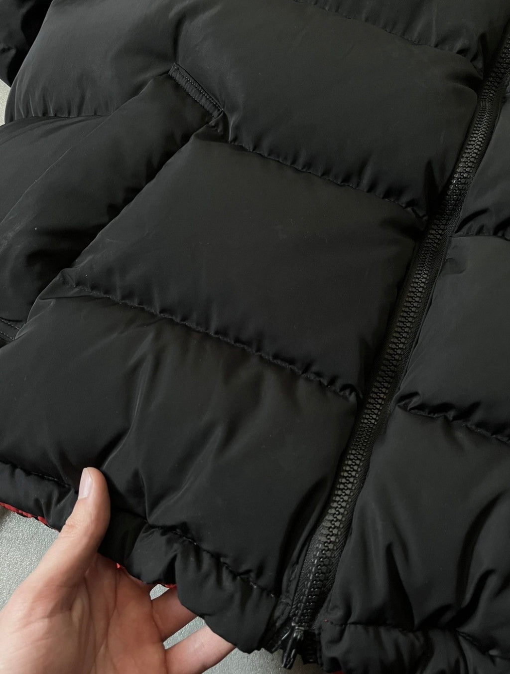S/S 2024 Balenciaga Reversible Bomber Puffer Jacket  Black Red Men - L