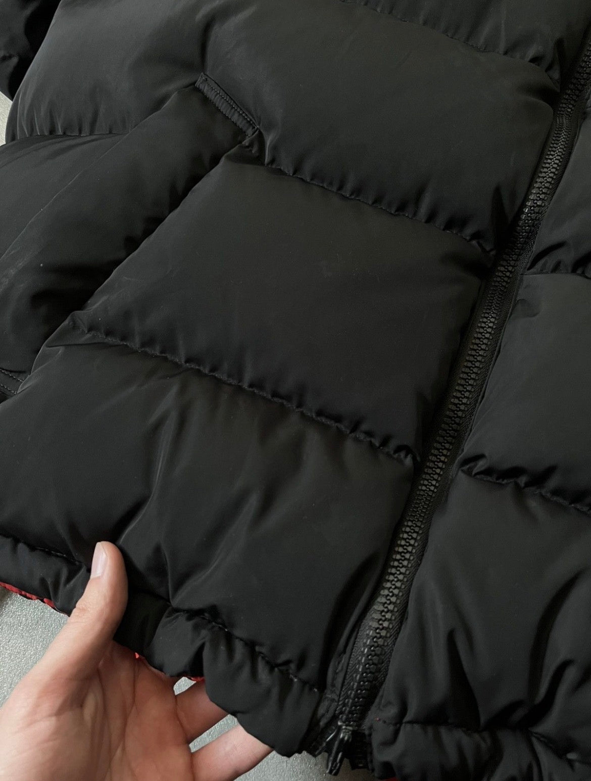 S/S 2024 Balenciaga Reversible Bomber Puffer Jacket  Black Red Men - L