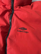 S/S 2024 Balenciaga Reversible Bomber Puffer Jacket  Black Red Men - L