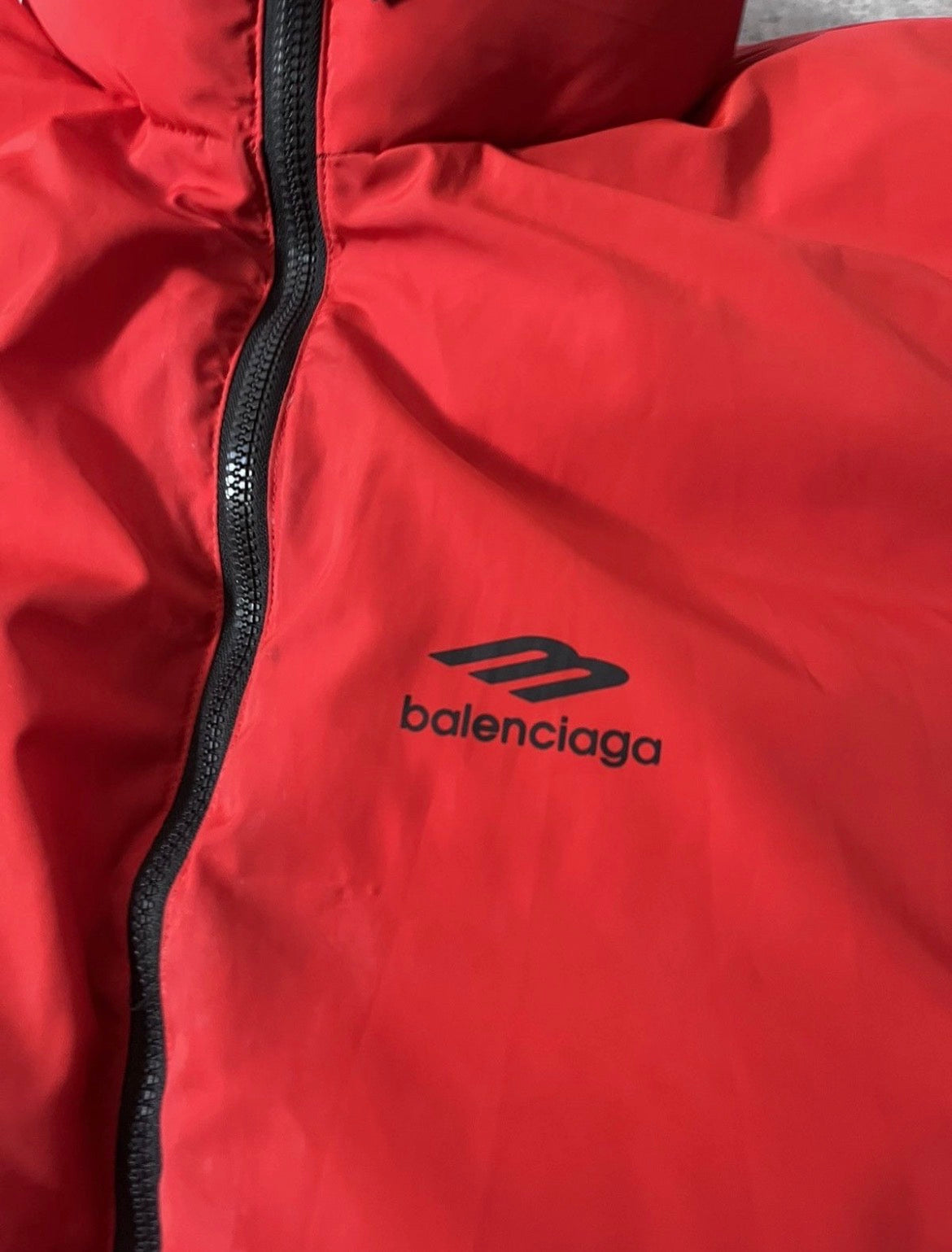 S/S 2024 Balenciaga Reversible Bomber Puffer Jacket  Black Red Men - L