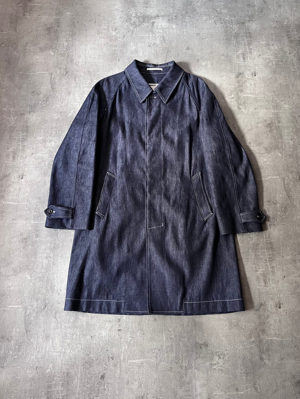 F/W 2018 Maison Margiela Denim Coat Navy Men - M