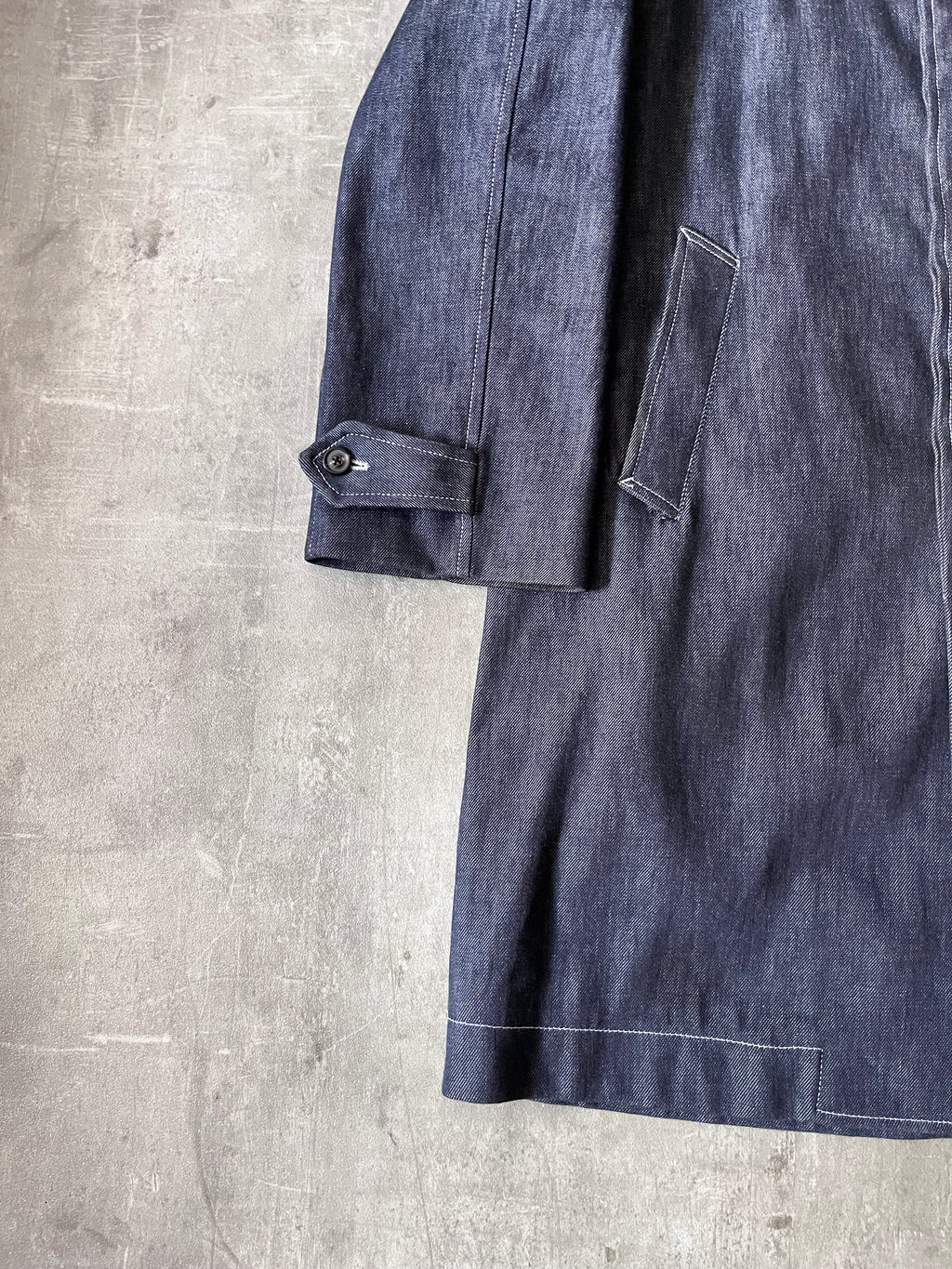 F/W 2018 Maison Margiela Denim Coat Navy Men - M