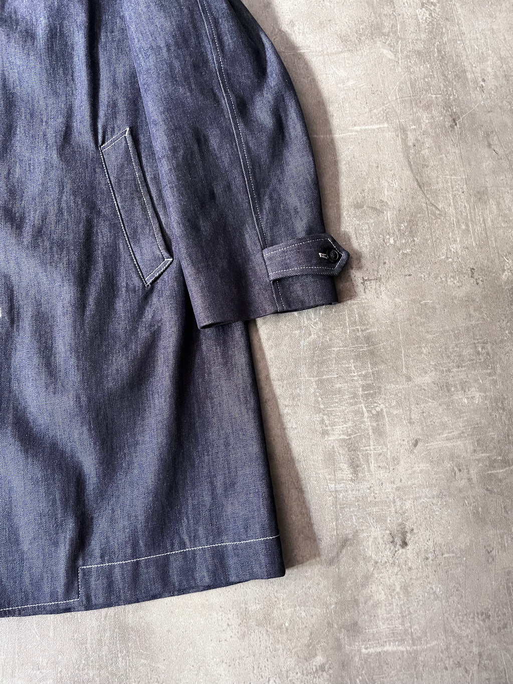 F/W 2018 Maison Margiela Denim Coat Navy Men - M