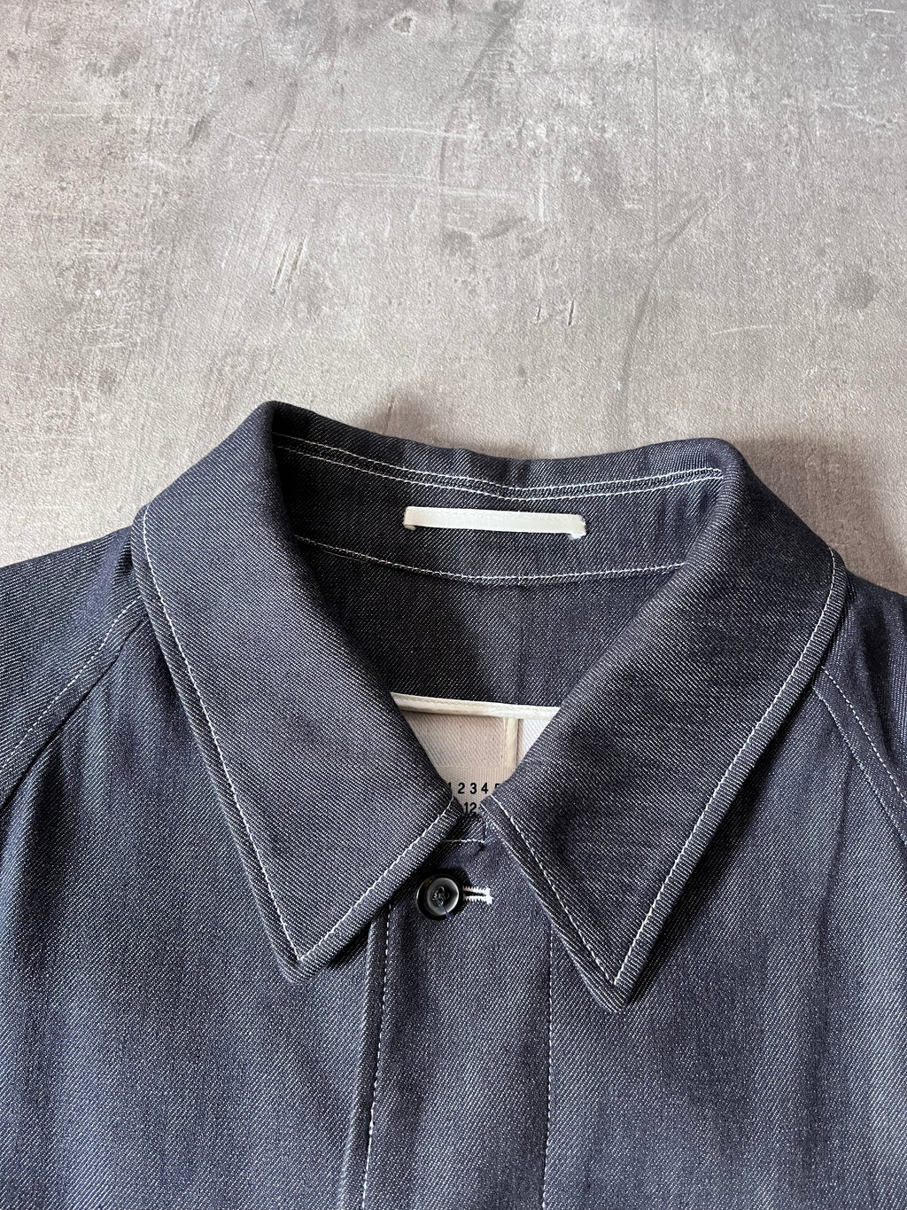 F/W 2018 Maison Margiela Denim Coat Navy Men - M