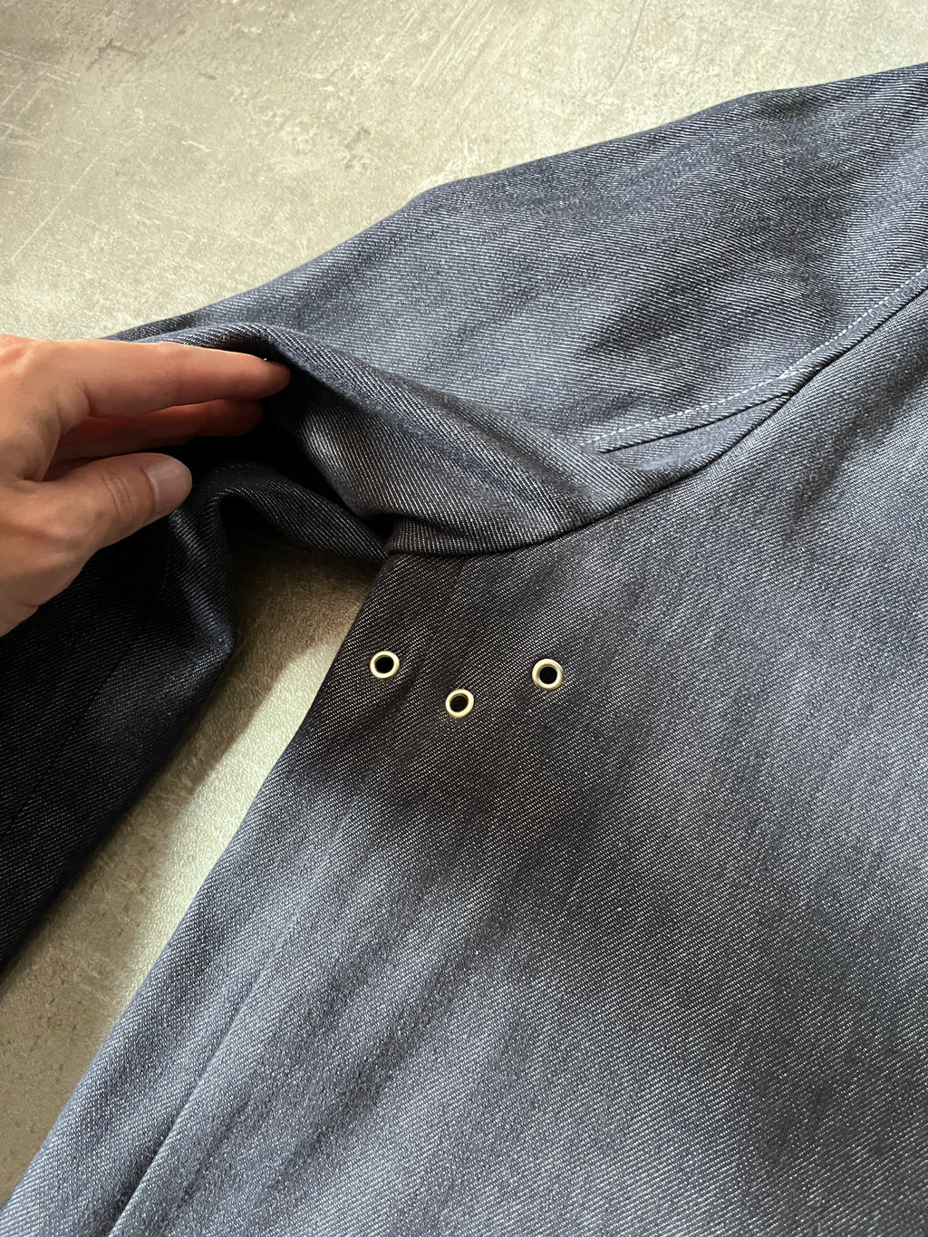 F/W 2018 Maison Margiela Denim Coat Navy Men - M