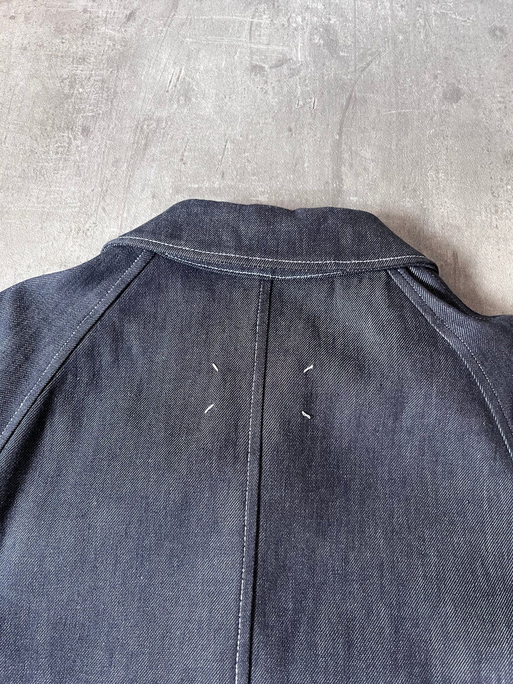 F/W 2018 Maison Margiela Denim Coat Navy Men - M