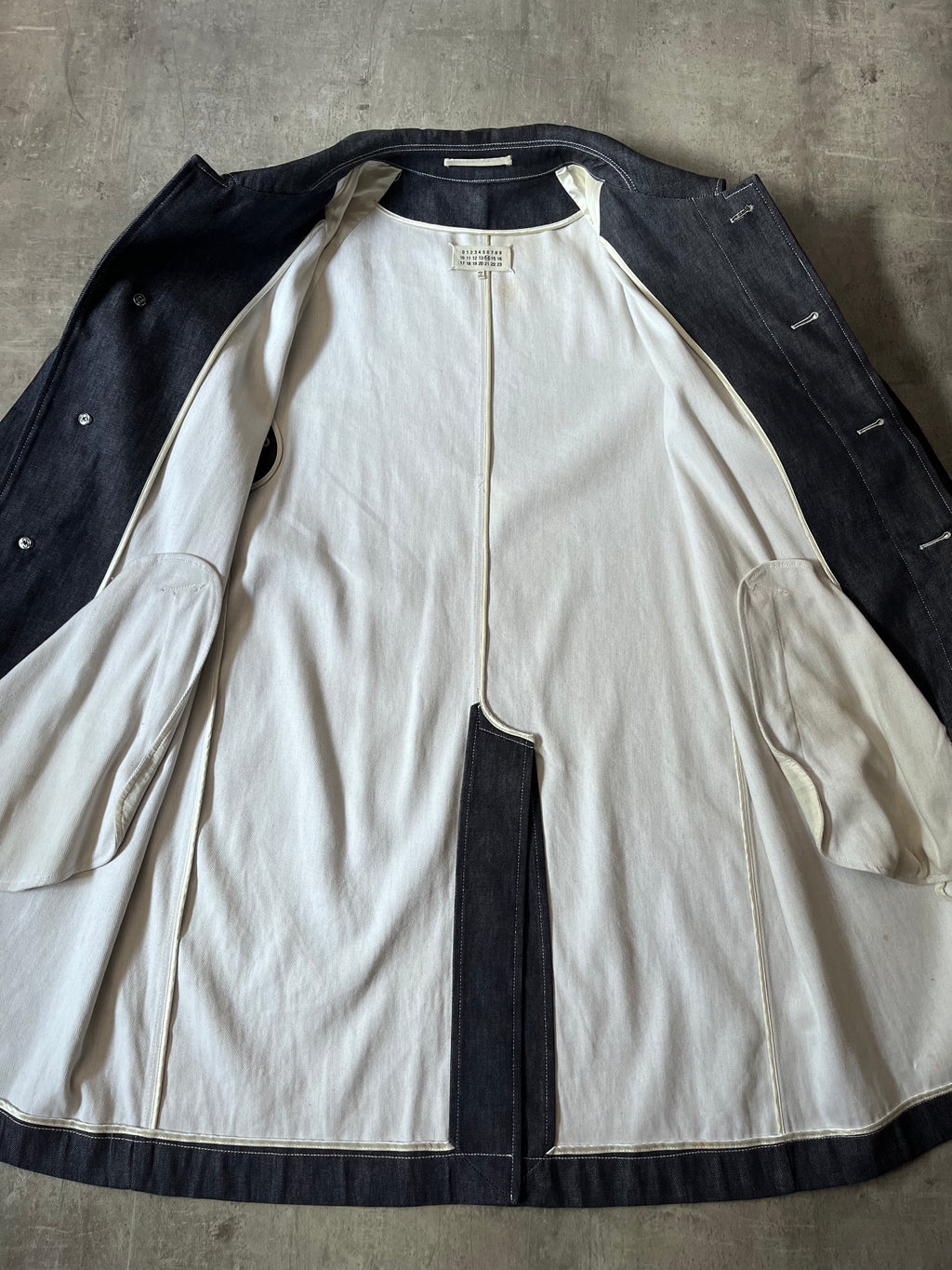 F/W 2018 Maison Margiela Denim Coat Navy Men - M