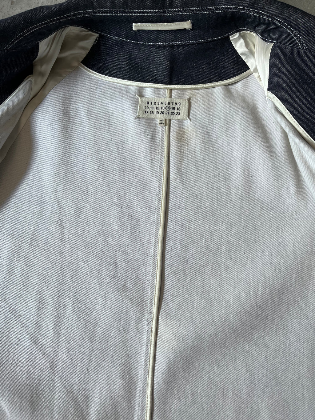 F/W 2018 Maison Margiela Denim Coat Navy Men - M