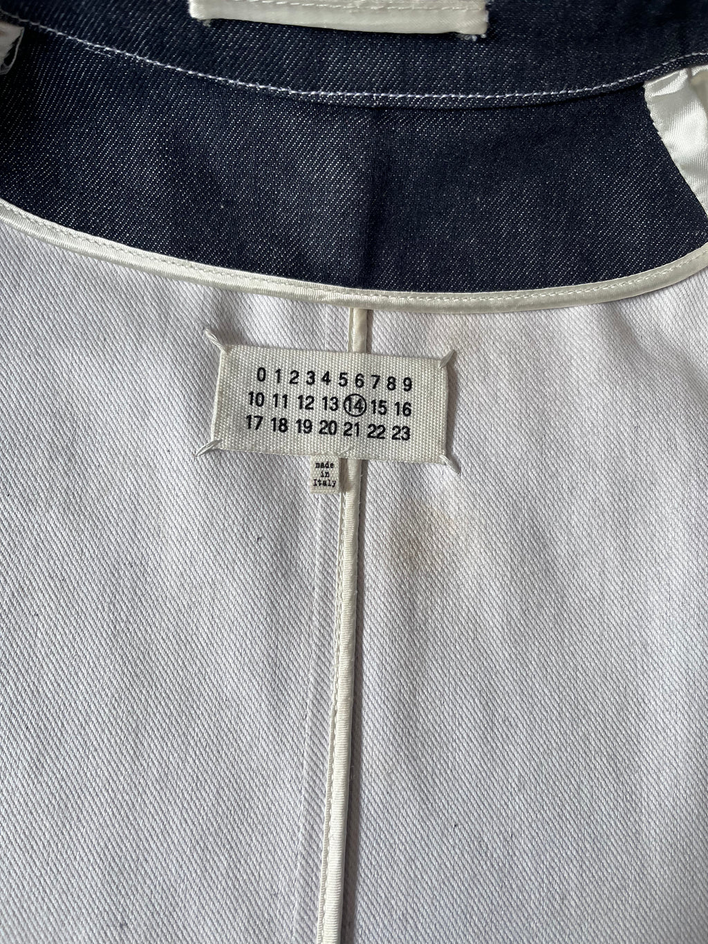 F/W 2018 Maison Margiela Denim Coat Navy Men - M