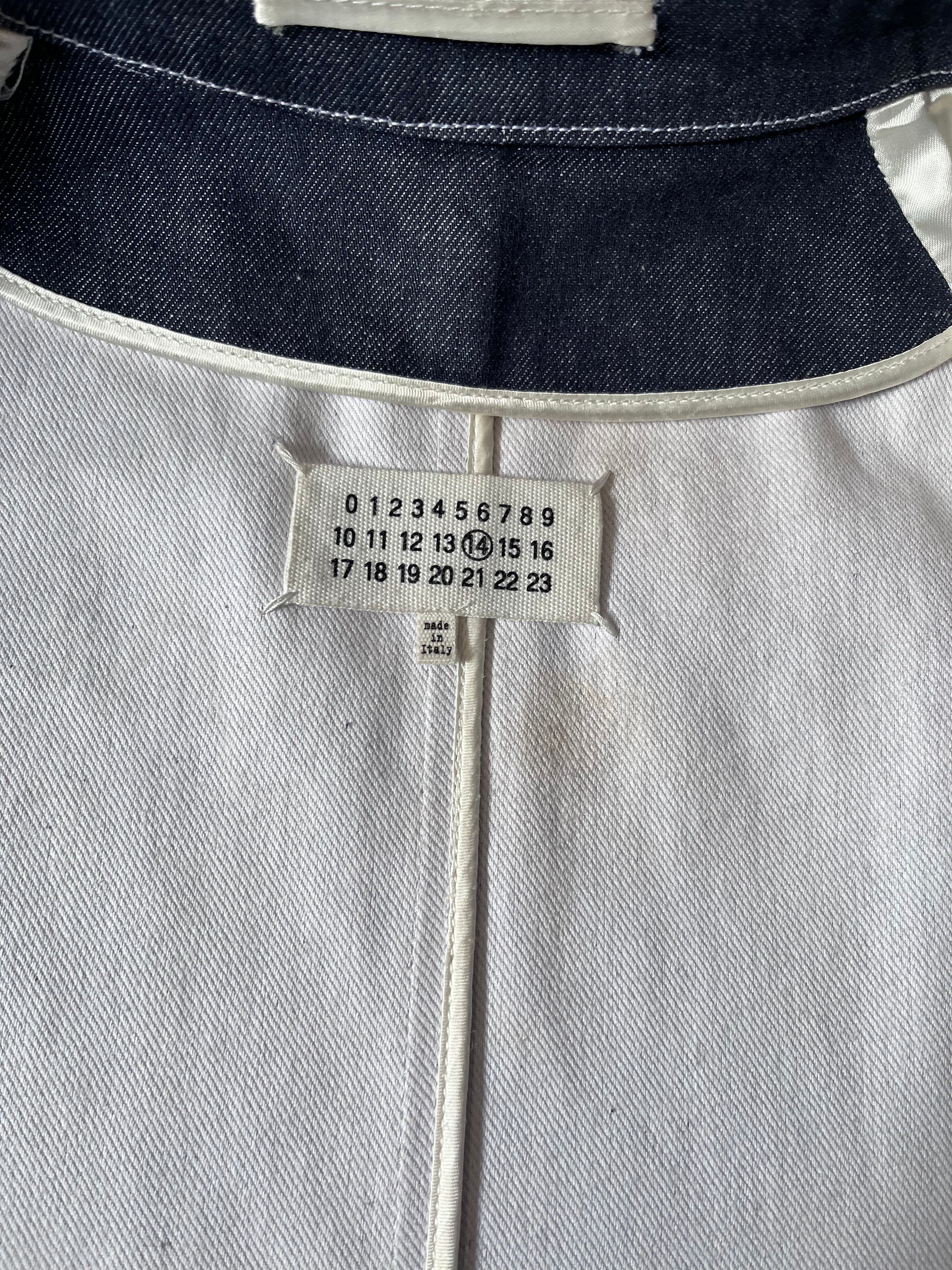 F/W 2018 Maison Margiela Denim Coat Navy Men - M