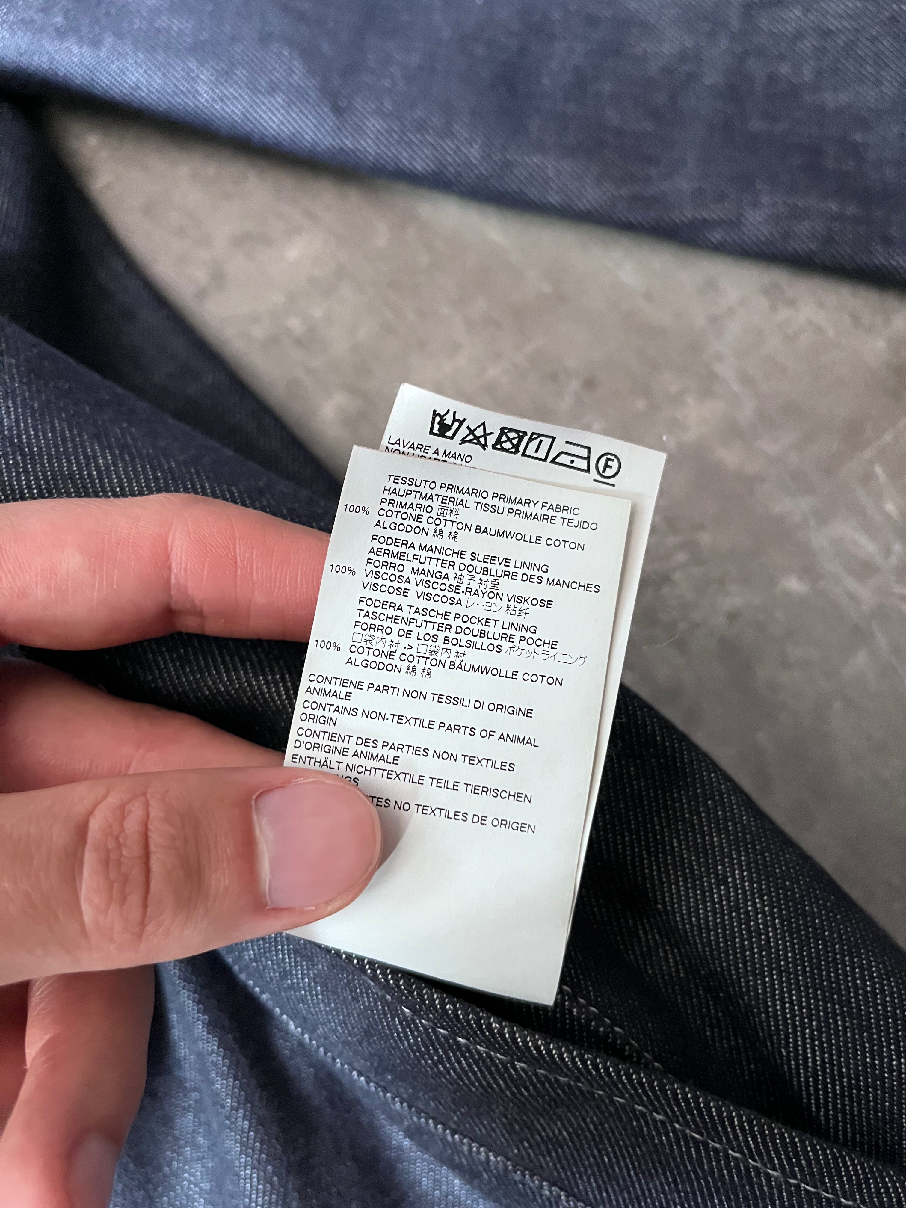 F/W 2018 Maison Margiela Denim Coat Navy Men - M