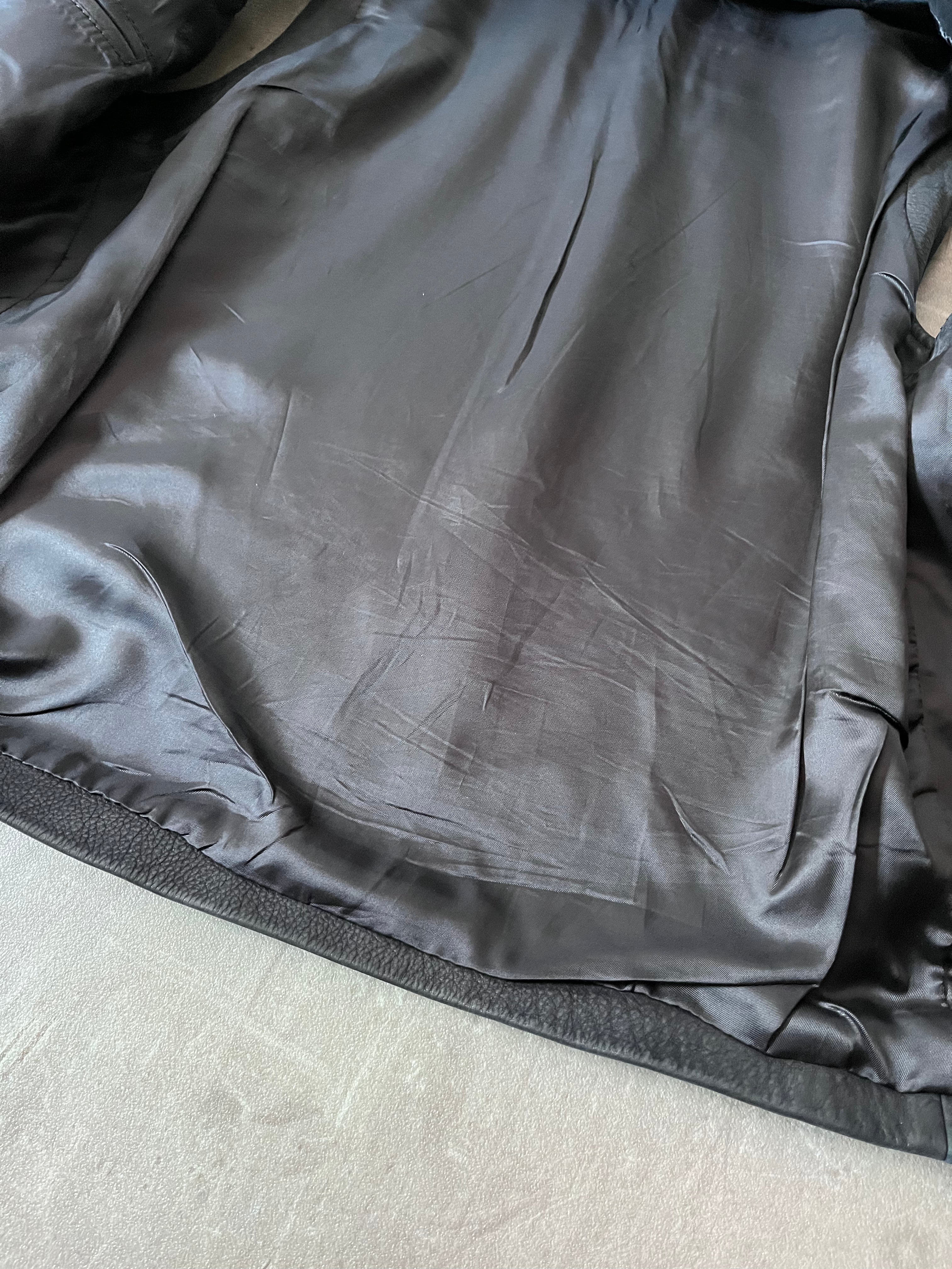 F/W 2010 Maison Margiela Replica Biker Leather Vest Black Men - S