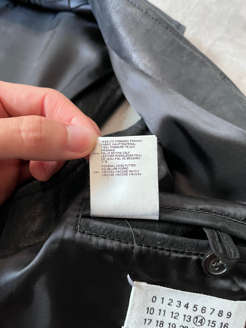 F/W 2010 Maison Margiela Replica Biker Leather Vest Black Men - S