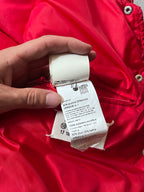 F/W 2008 Maison Margiela Wrinkled Feather Puffer Vest Red Men - M