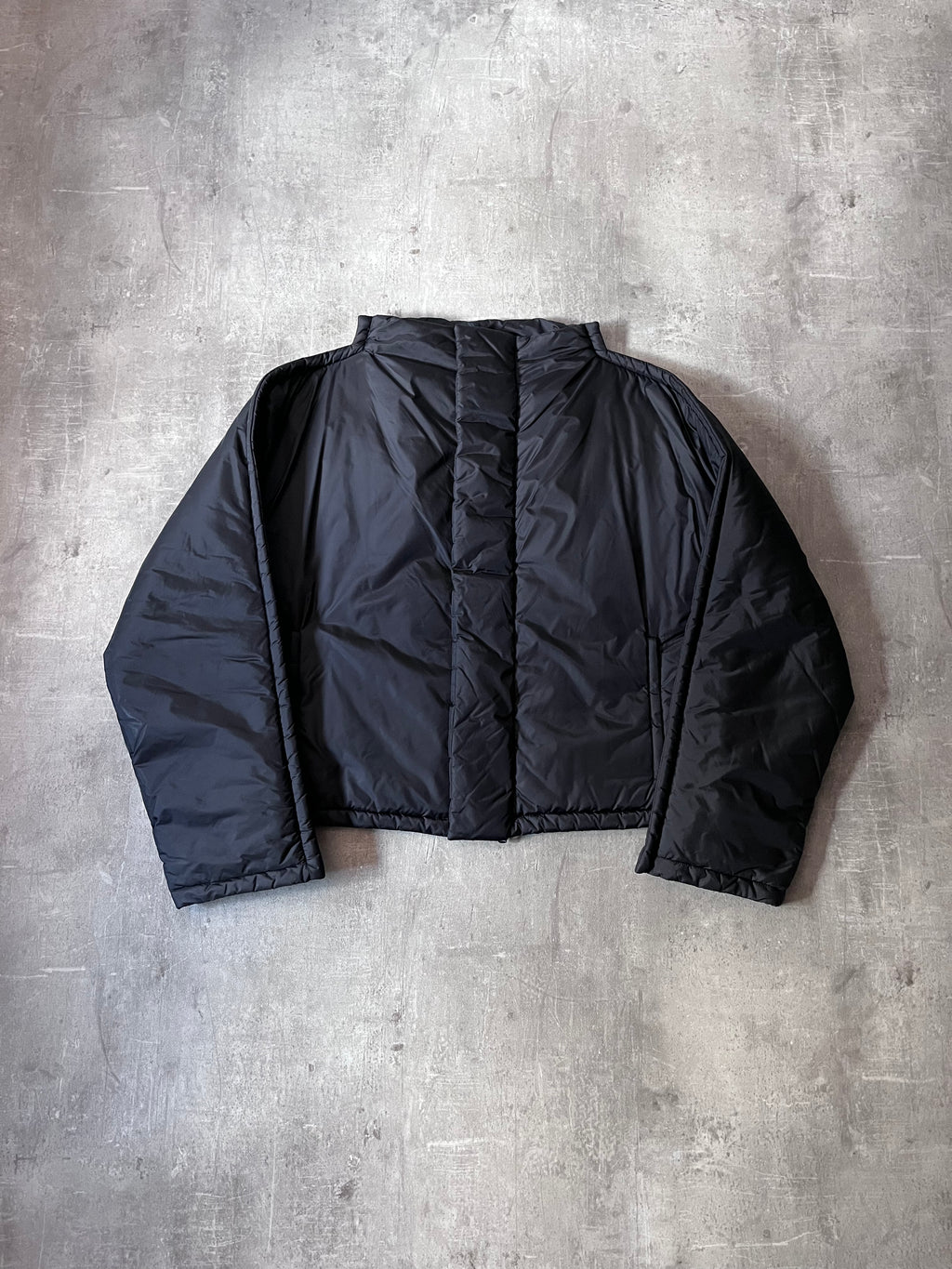 F/W 2019 Maison Margiela Recycled Nylon Padded Cropped Jacket Black Men - M
