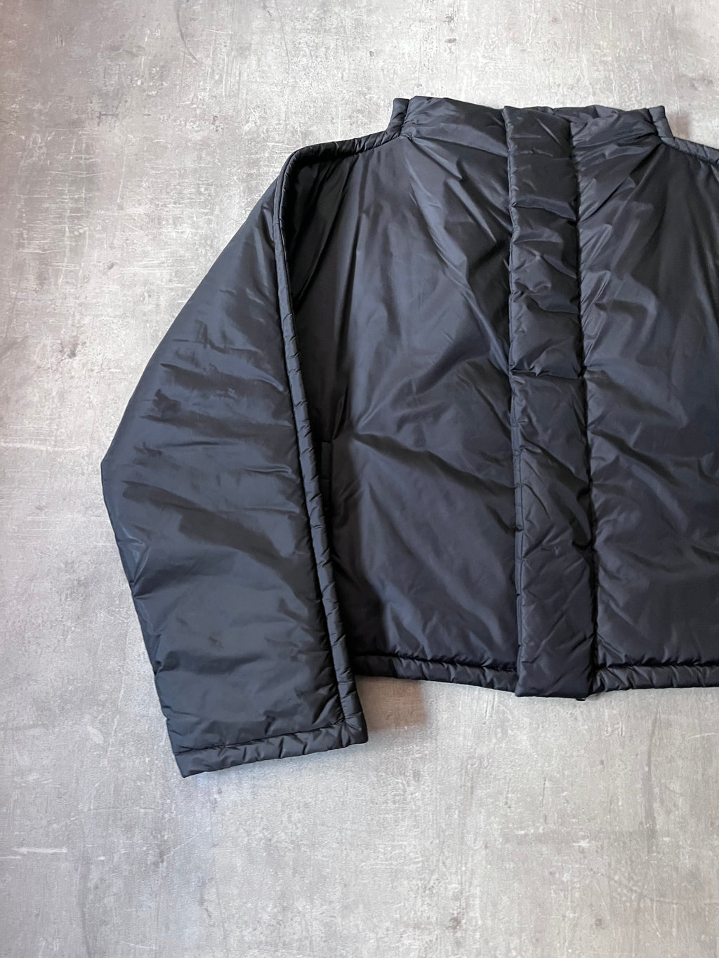 F/W 2019 Maison Margiela Recycled Nylon Padded Cropped Jacket Black Men - M