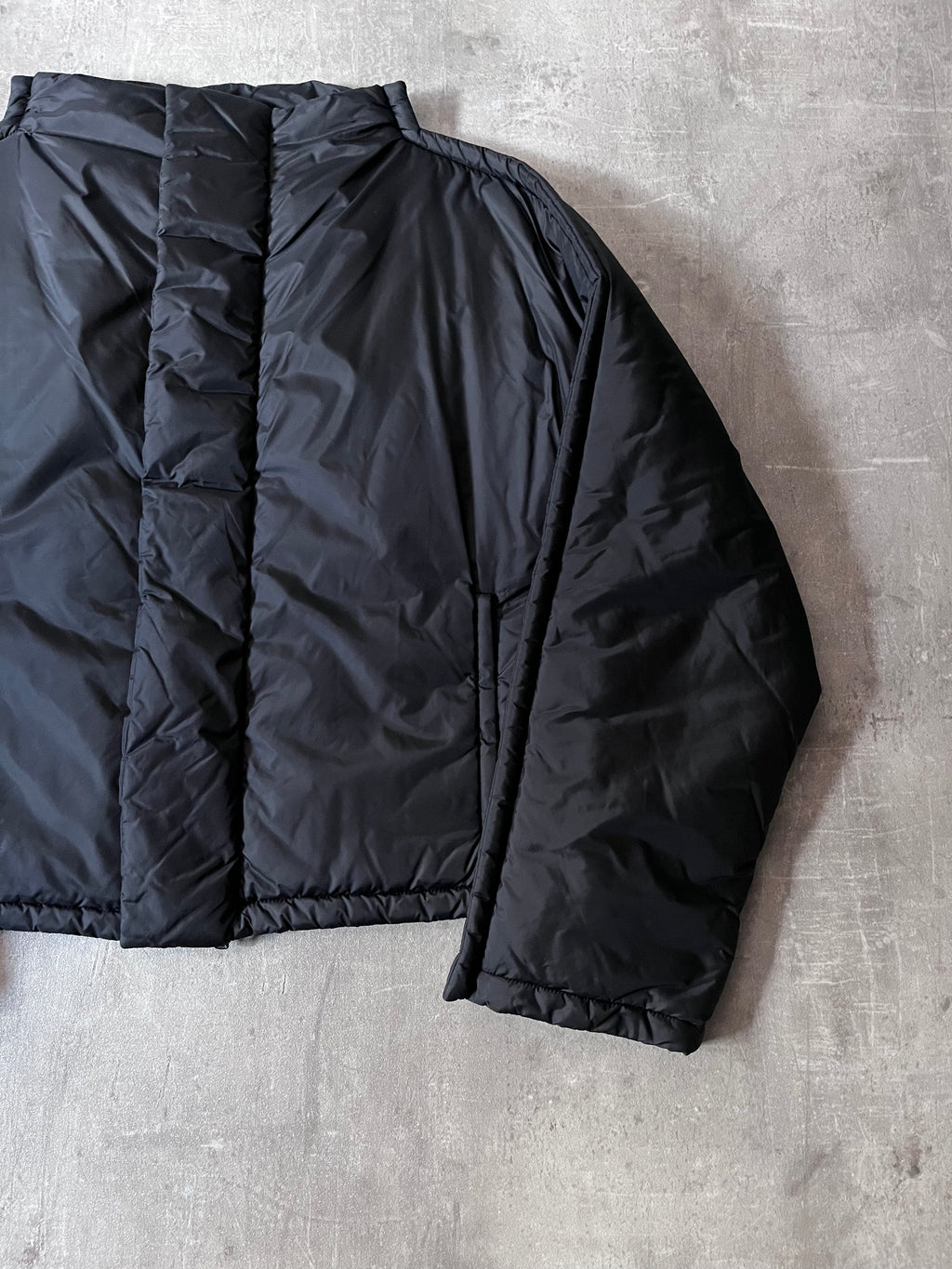 F/W 2019 Maison Margiela Recycled Nylon Padded Cropped Jacket Black Men - M