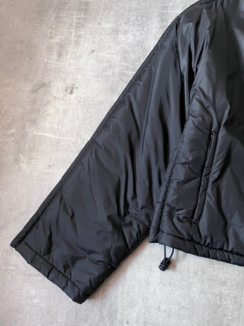F/W 2019 Maison Margiela Recycled Nylon Padded Cropped Jacket Black Men - M