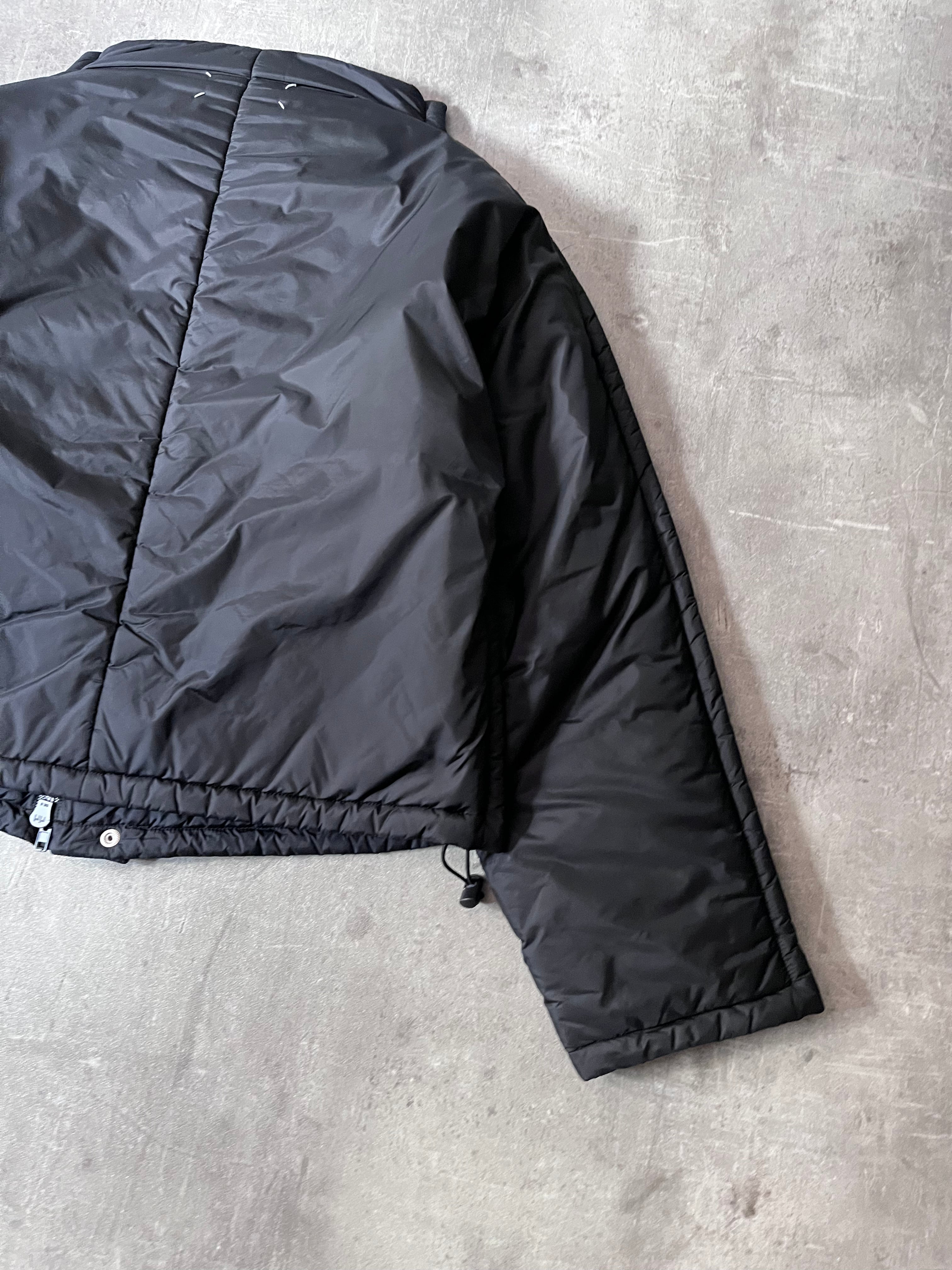 F/W 2019 Maison Margiela Recycled Nylon Padded Cropped Jacket Black Men - M